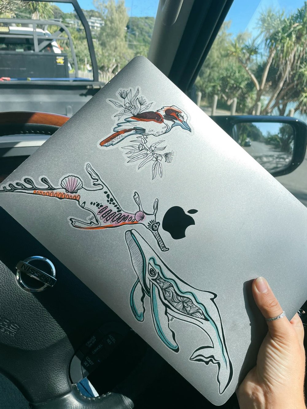 Sophie Fletcher Design Seadragon Stickers - Pink - Star Surf + Skate