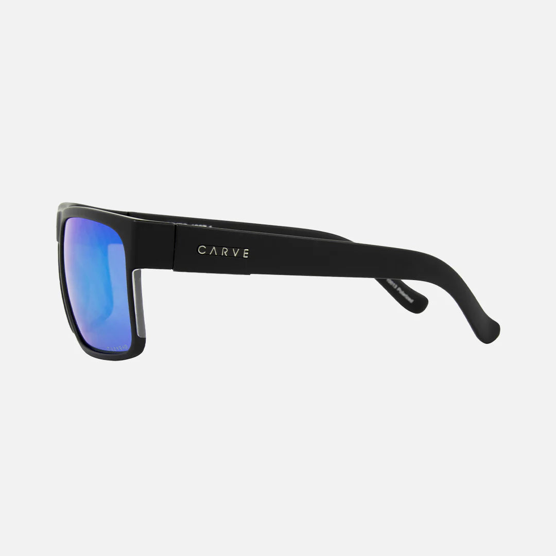 Carve Vendetta Safety - Matt Black/Grey Polarized Blue Iridium Lens - Star Surf + Skate