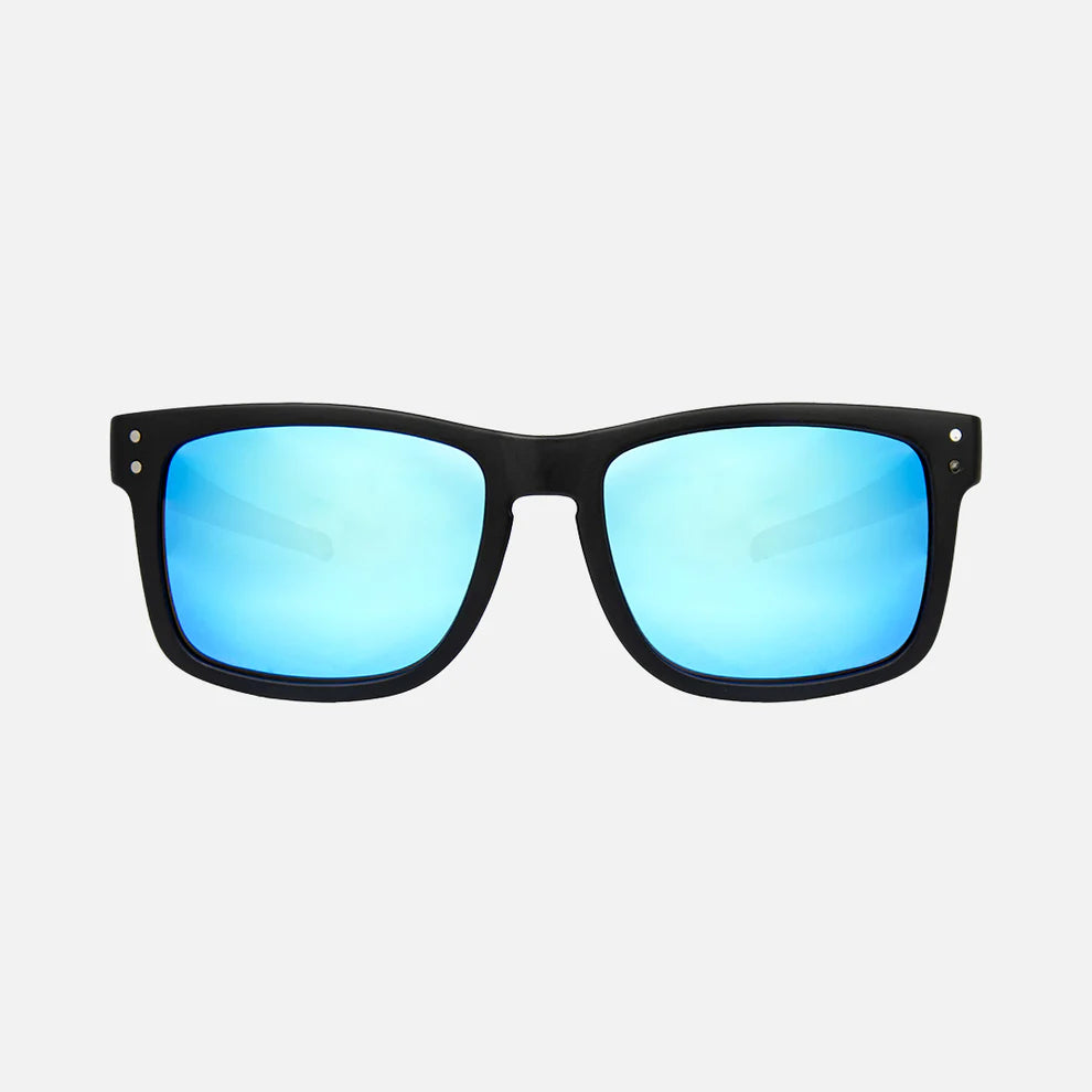 Carve Smoko Safety - Matt Black/Grey Polarized Blue Iridium Lens