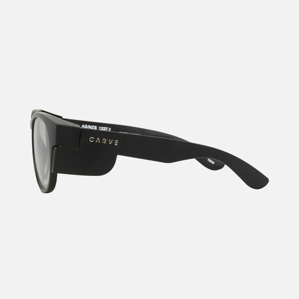 Carve Chippy Safety - Matt Black/Photochromatic Clear Grey Lens - Star Surf + Skate