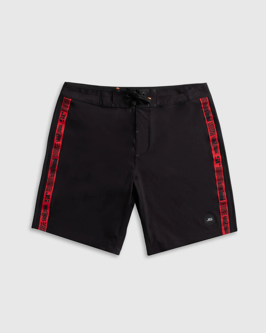 JS Madluc Boardshort - Black/Red - Star Surf + Skate