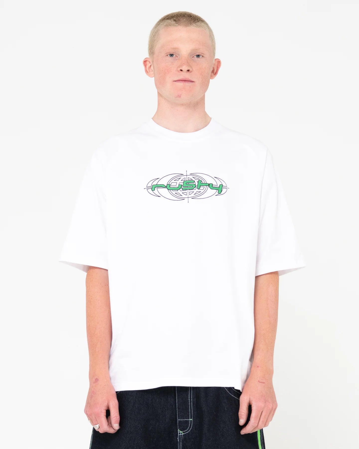 Rusty Morpheus SS Raglan Tee - White - Star Surf + Skate
