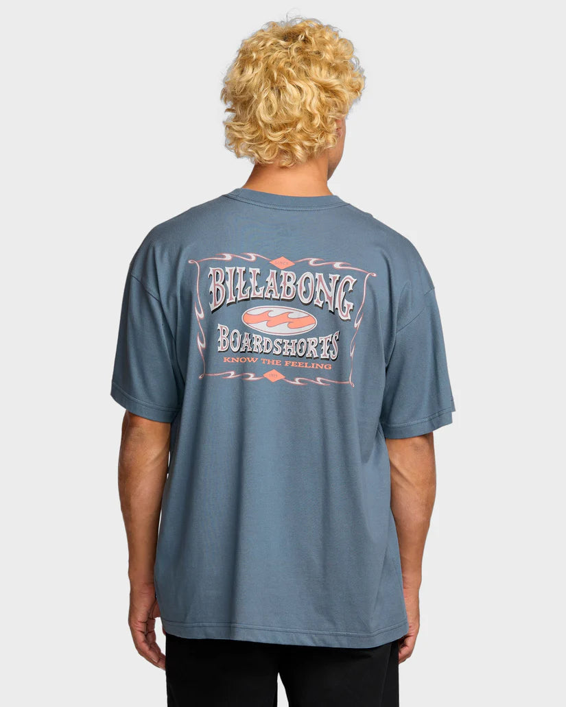 Billabong Double Spread OG SS Tee - Slate Blue - Star Surf + Skate