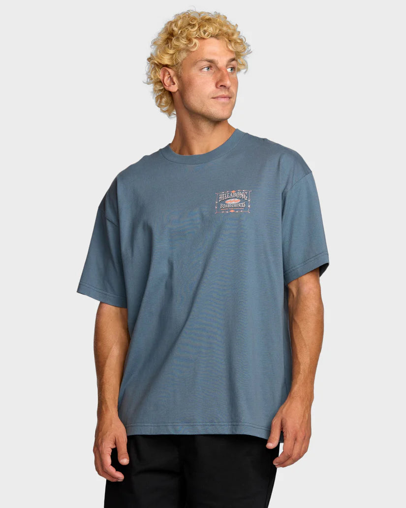 Billabong Double Spread OG SS Tee - Slate Blue - Star Surf + Skate