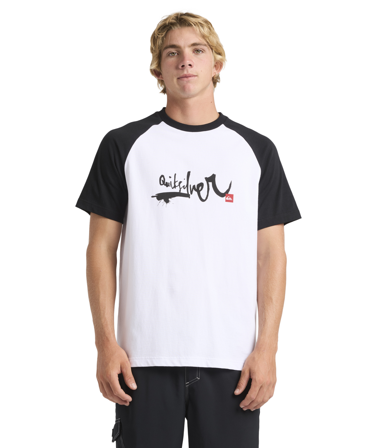 Quiksilver Impaired Raglan SS Tee - White - Star Surf + Skate