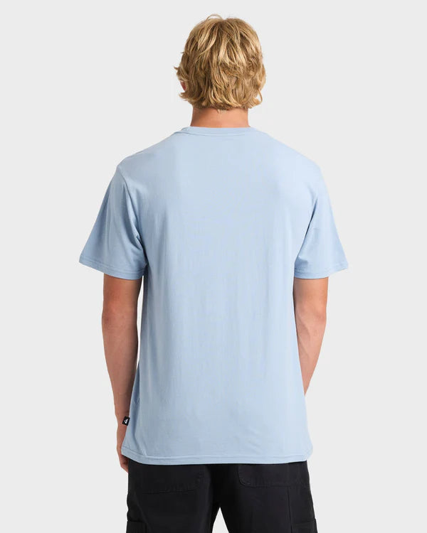 Quiksilver OG Box Logo SS Tee - Ashley Blue