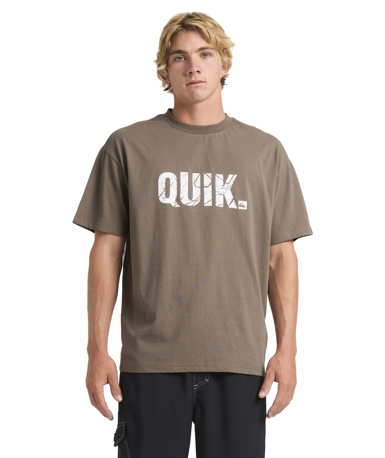 Quiksilver Basement SS Tee - Major Brown - Star Surf + Skate