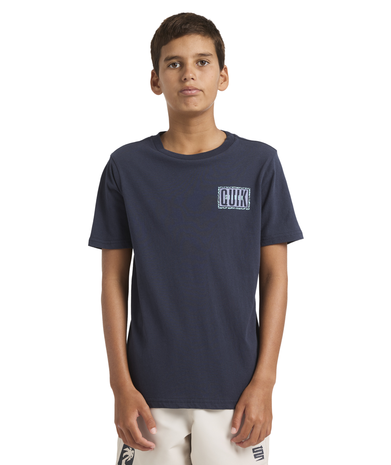 Quiksilver Static Box Youth SS Tee - Dark Navy