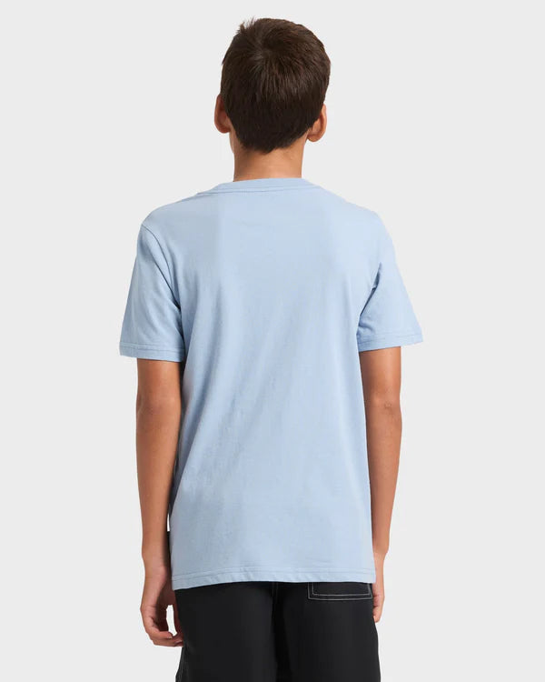 Quiksilver Blurred Lines Youth SS Tee - Ashley Blue