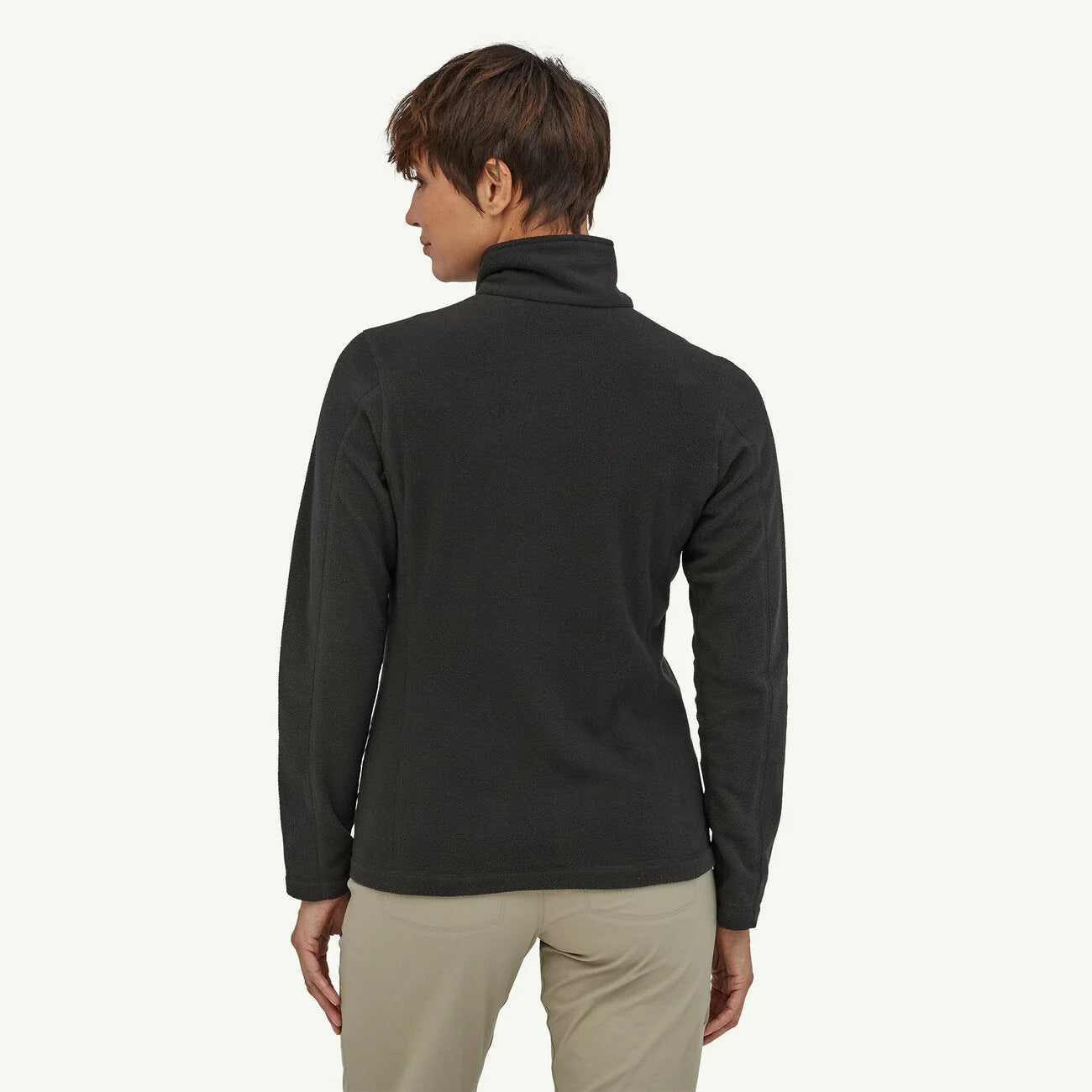 Patagonia Womens Micro D 1/4 Zip - Black - Star Surf + Skate