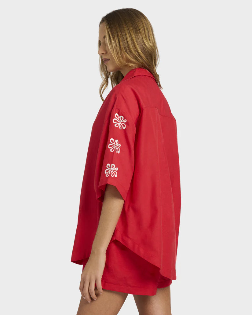 Roxy Chaser ShIrt - Rio Red