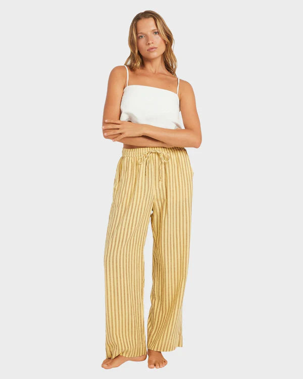 Roxy Mercado Stripe Pant - Butter