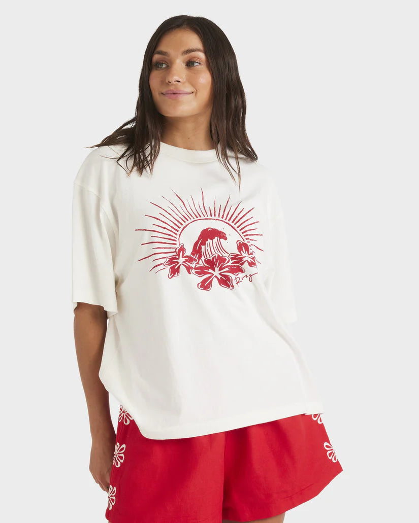 Roxy Chaser SS Tee - Egret - Star Surf + Skate