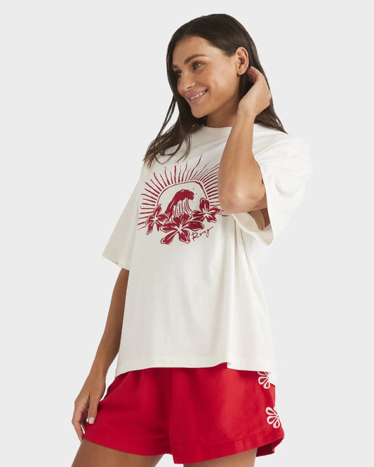 Roxy Chaser SS Tee - Egret - Star Surf + Skate