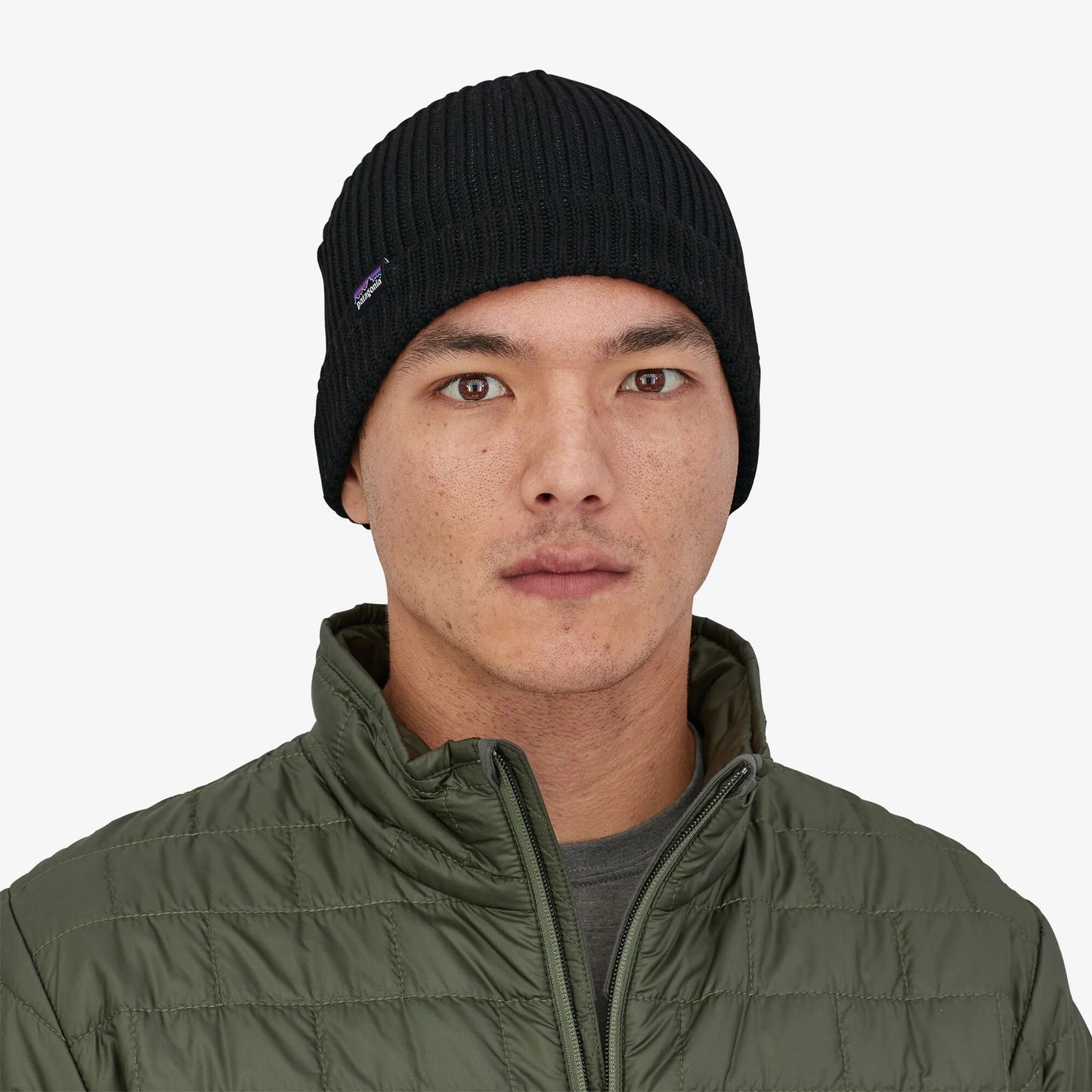 Patagonia Fishermans Rolled Beanie - Black - Star Surf + Skate