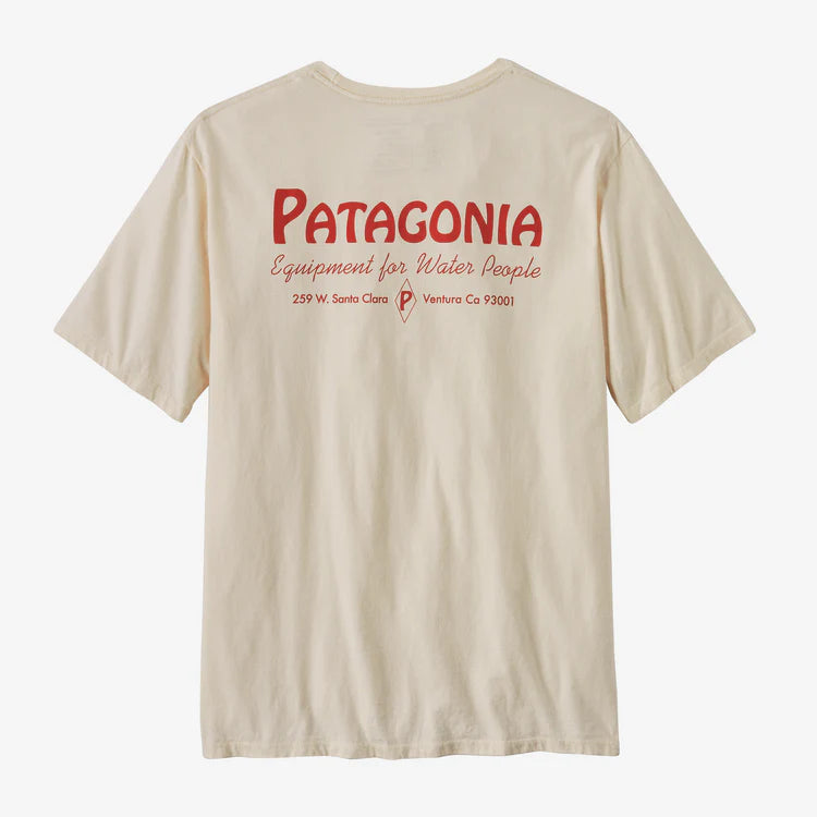 Patagonia Mens Water People Organic Pocket SS Tee - Water People Banner:Undyed Natural - Star Surf + Skate
