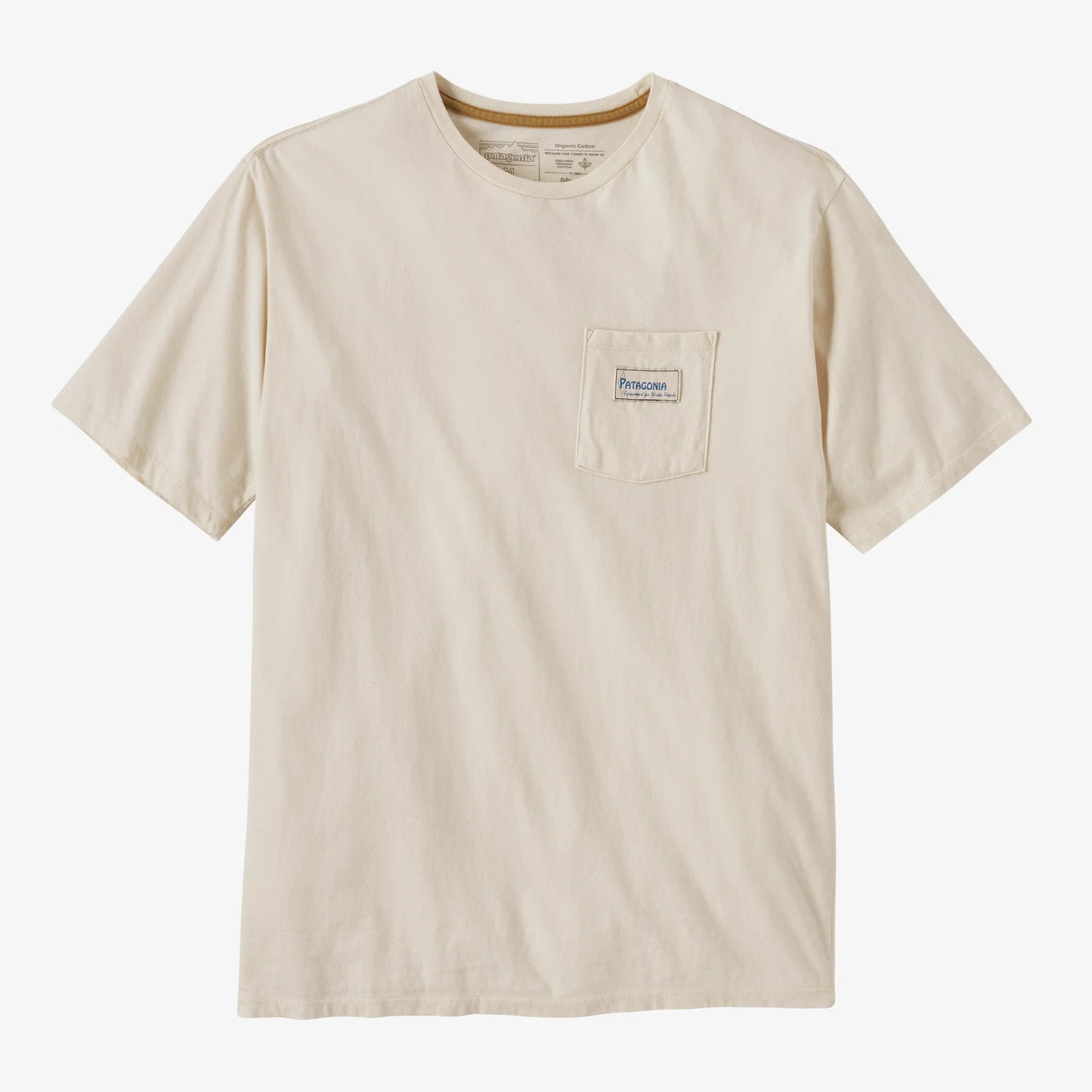 Patagonia Mens Water People Organic Pocket SS Tee - Water People Banner:Undyed Natural - Star Surf + Skate