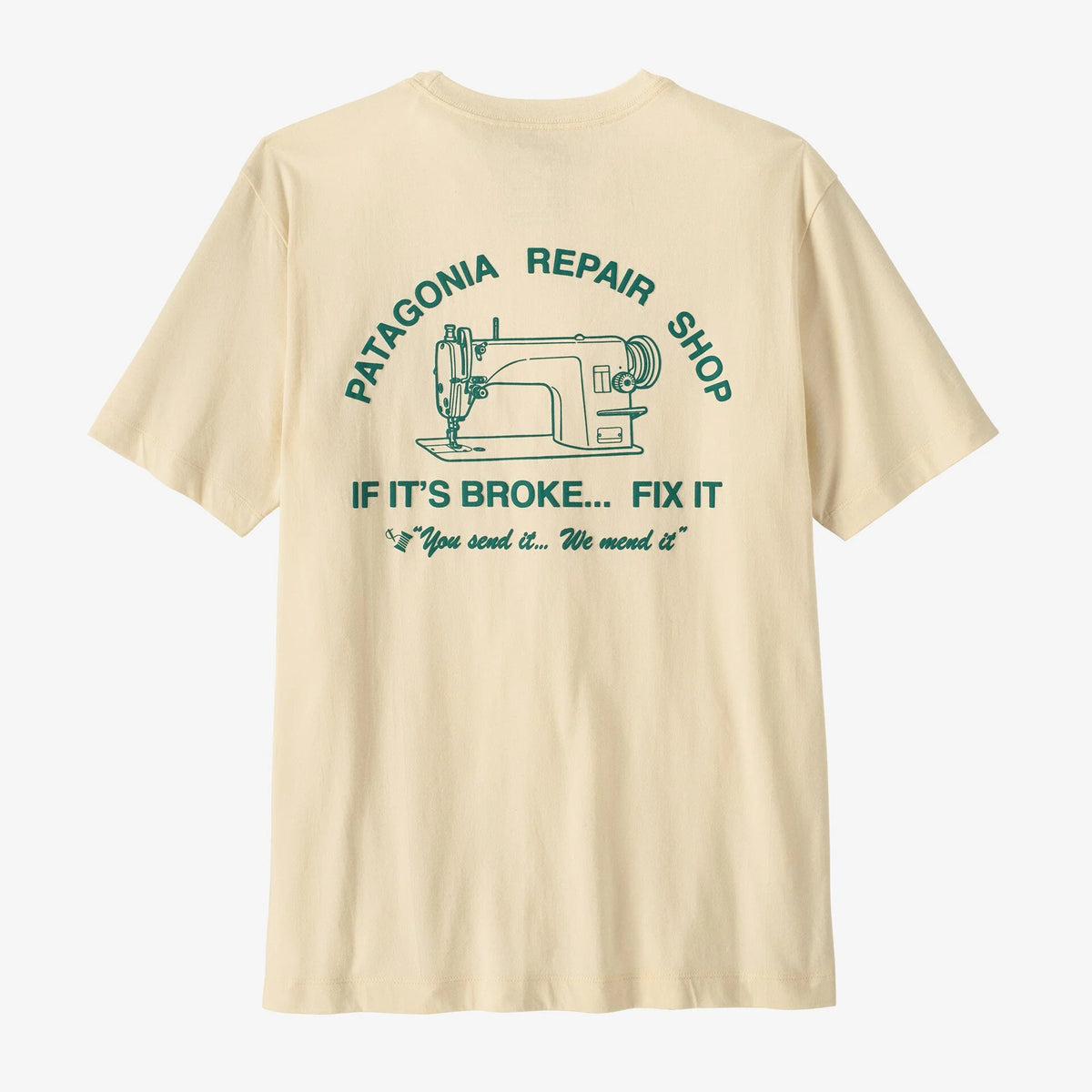 Patagonia Mens Repair Shop Tee - Undyed Natural