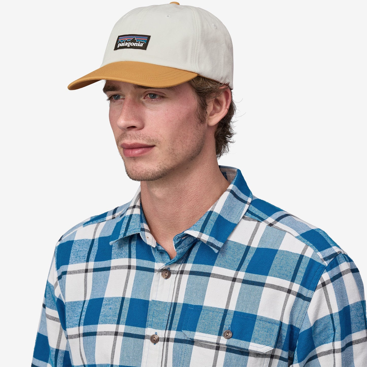 Patagonia P-6 Label Trad Cap - Birch White - Star Surf + Skate