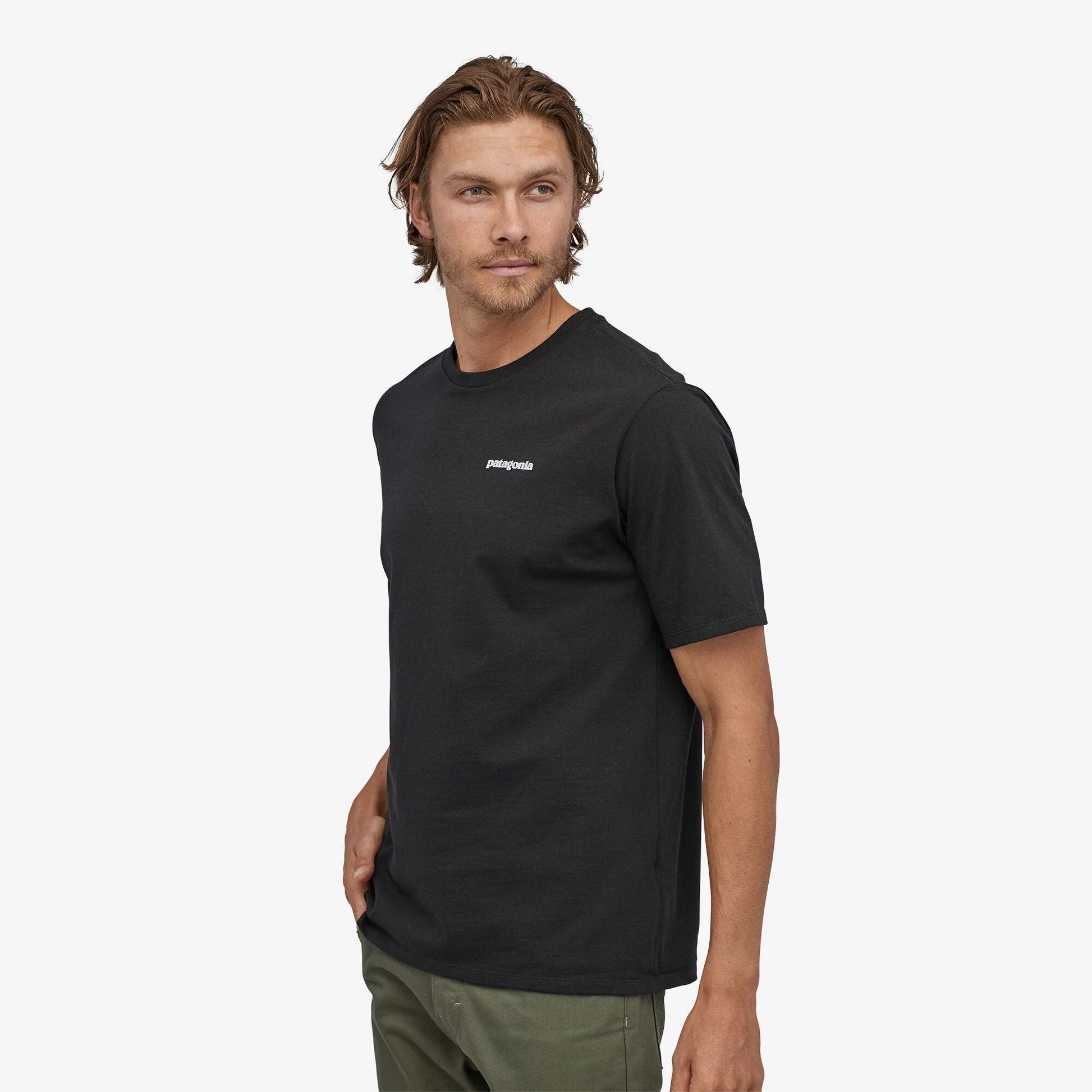 Patagonia P-6 Logo Responsibili Tee SS  - Black - Star Surf + Skate