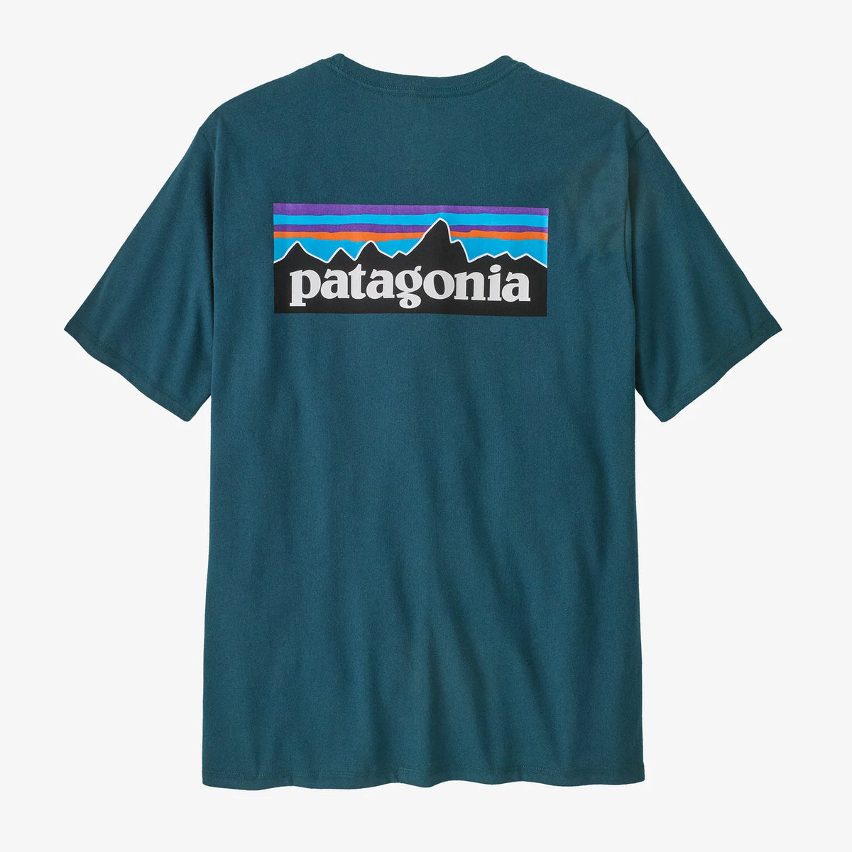 Patagonia P-6 Logo Responsibili Tee SS - Glacial Blue
