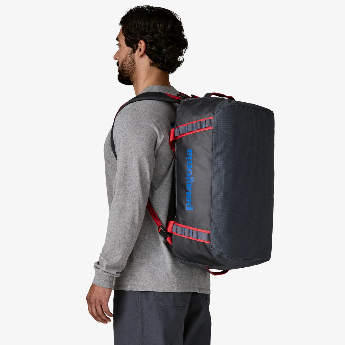 Patagonia Black Hole Duffel 40L - Smolder Blue w/Amanita Red