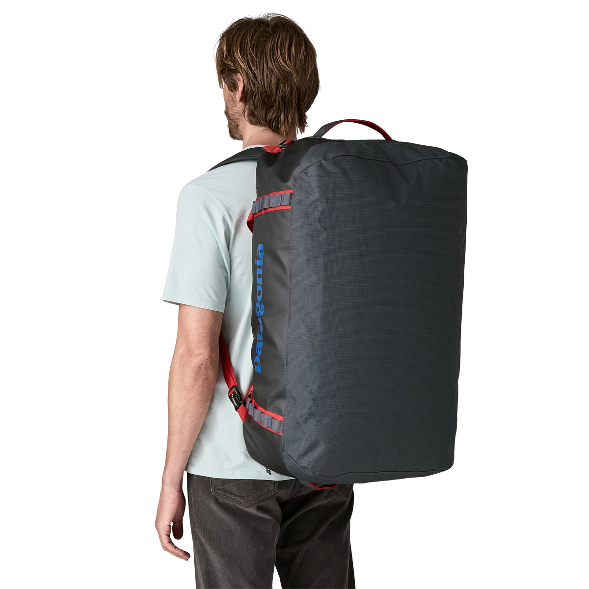 Patagonia Black Hole Duffel 70L - Smolder Blue w/Amanita Red