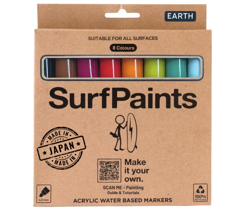 Surf Paints Earth Acrylic Paint Pens - 4mm - Star Surf + Skate