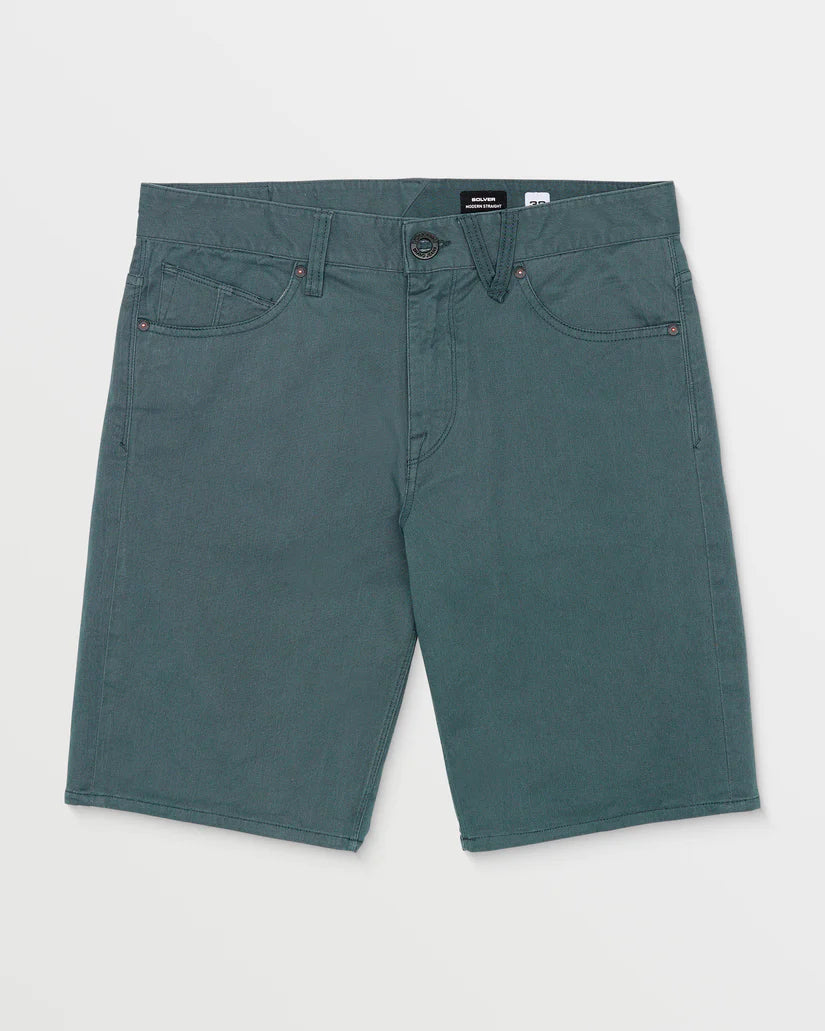 Volcom Solver Lite 5 Pckt Short 20" - Dark Slate - Star Surf + Skate