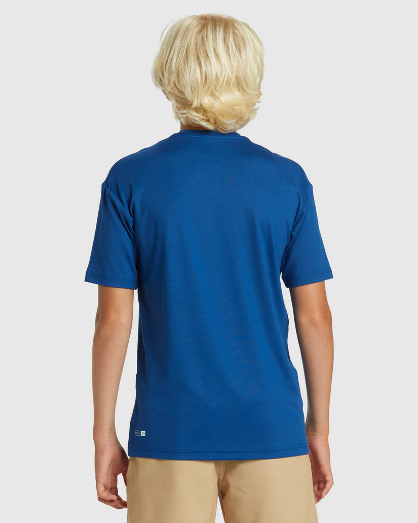 Quiksilver DNA Bubble Logo Surf SS Tee Youth - Monaco Blue - Star Surf + Skate