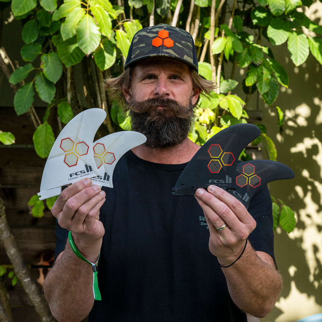 FCS II CI PC Tri-Quad Fin Set - Black - Star Surf + Skate