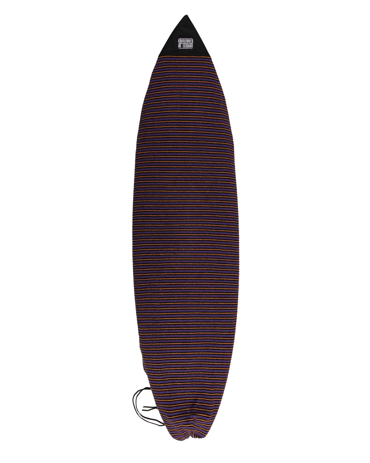 Creatures Shortboard Reliance Sox - Purple Black Stripe