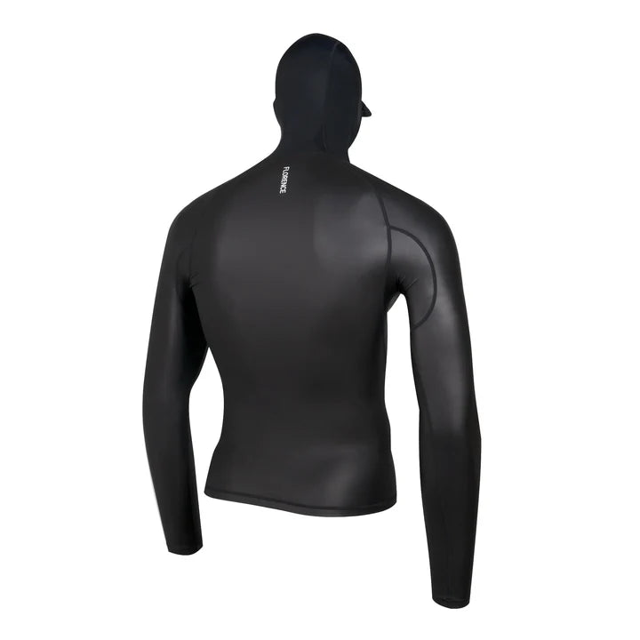 Florence Marine X Windshield LS Hooded Rashguard - Black - Star Surf + Skate