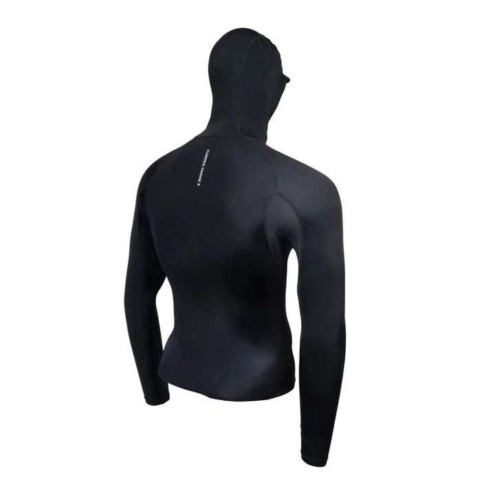 Florence Marine X Standard Issue LS Hooded Rashguard - Black - Star Surf + Skate