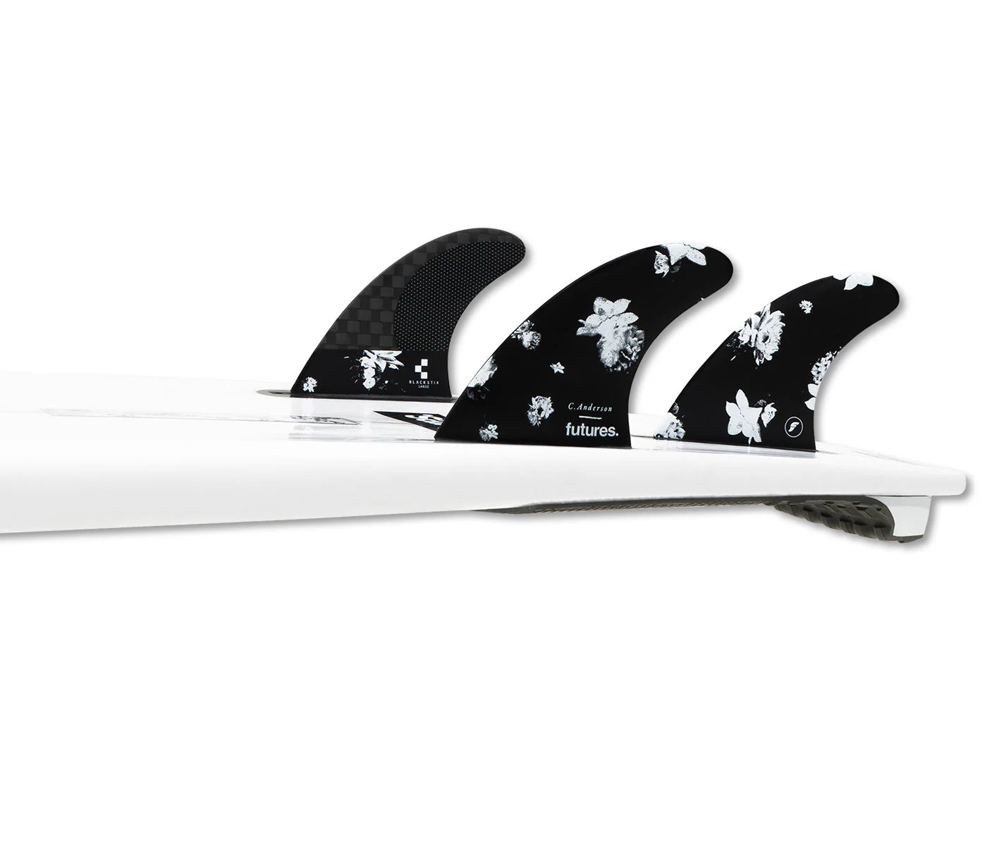 Futures Ando Blackstix 4.0 Thruster - Large/Neutral Template - Star Surf + Skate