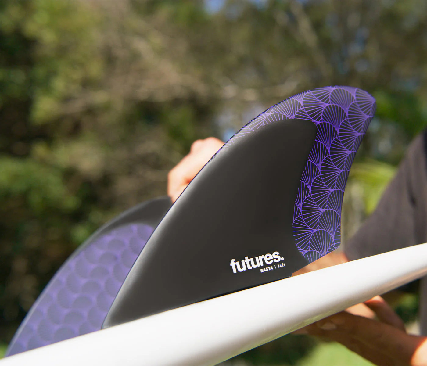 Futures VF Rasta Honeycomb Keel - Black/Purple