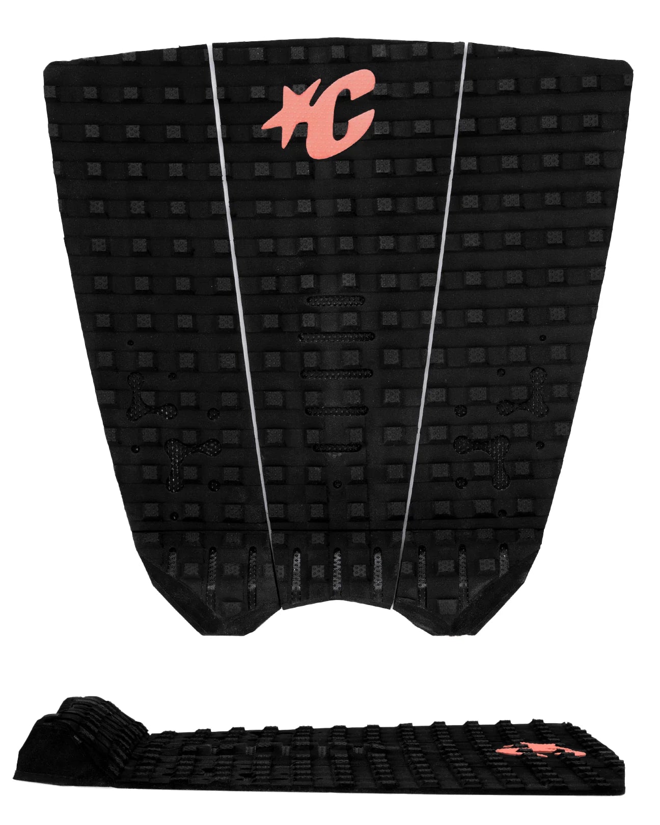 Creatures Mick Fanning Loc-lite Ecopure Tail Pad - Black Fluro Red - Star Surf + Skate