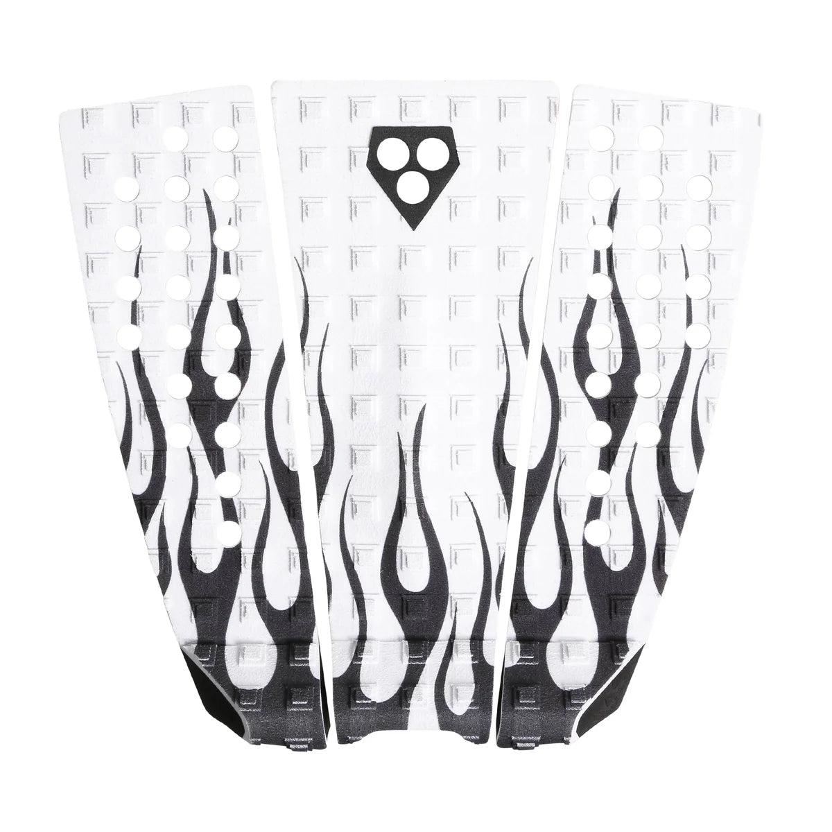 FCS Gorilla Grip Team Series Kyuss Traction Pad - White Flames - Star Surf + Skate