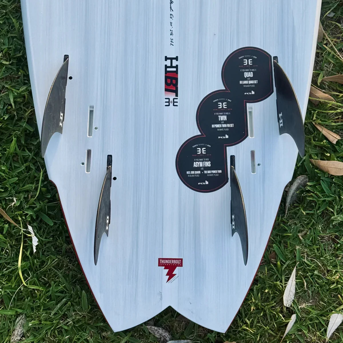 FCS II Harley Ingleby Quad PG Large Smoke Fins