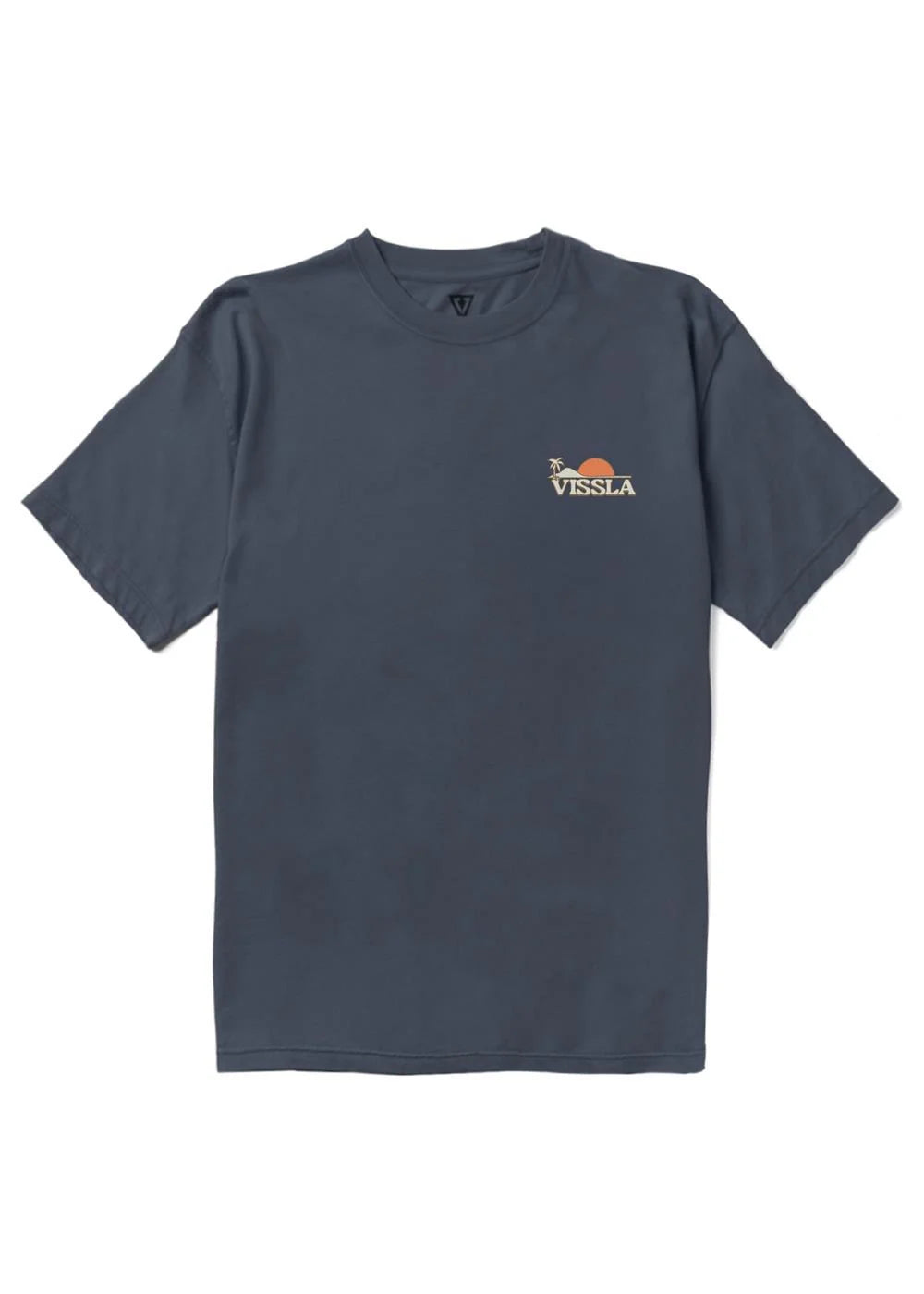Vissla Shacked Organic Blend SS Tee - Dark Denim