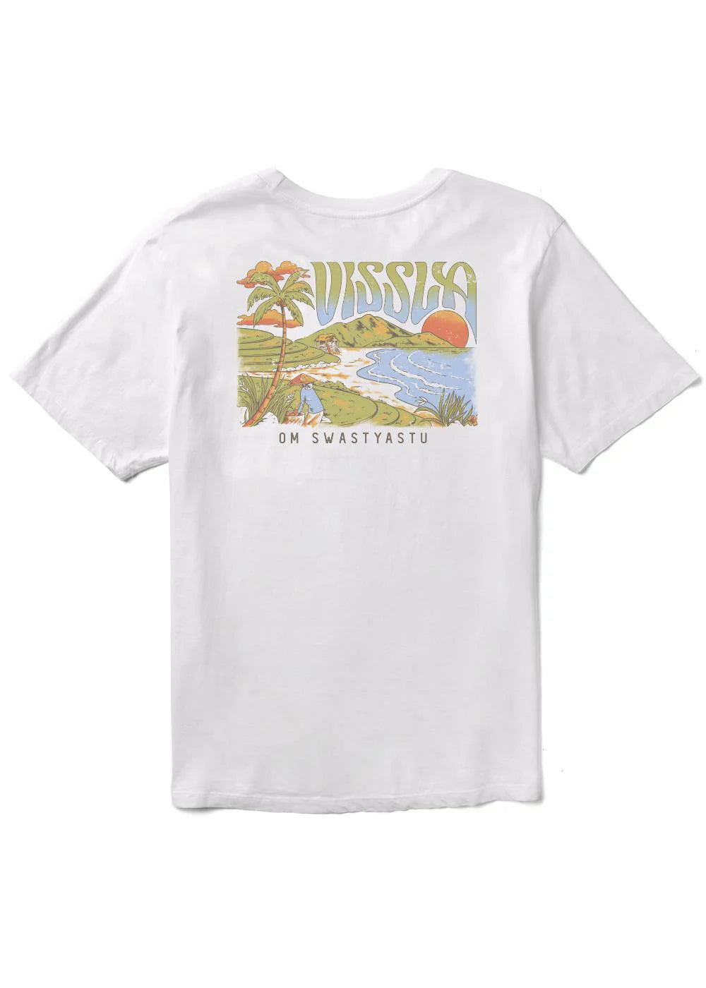 Vissla Bali Belly Organic Blend SS Pocket Tee - White - Star Surf + Skate