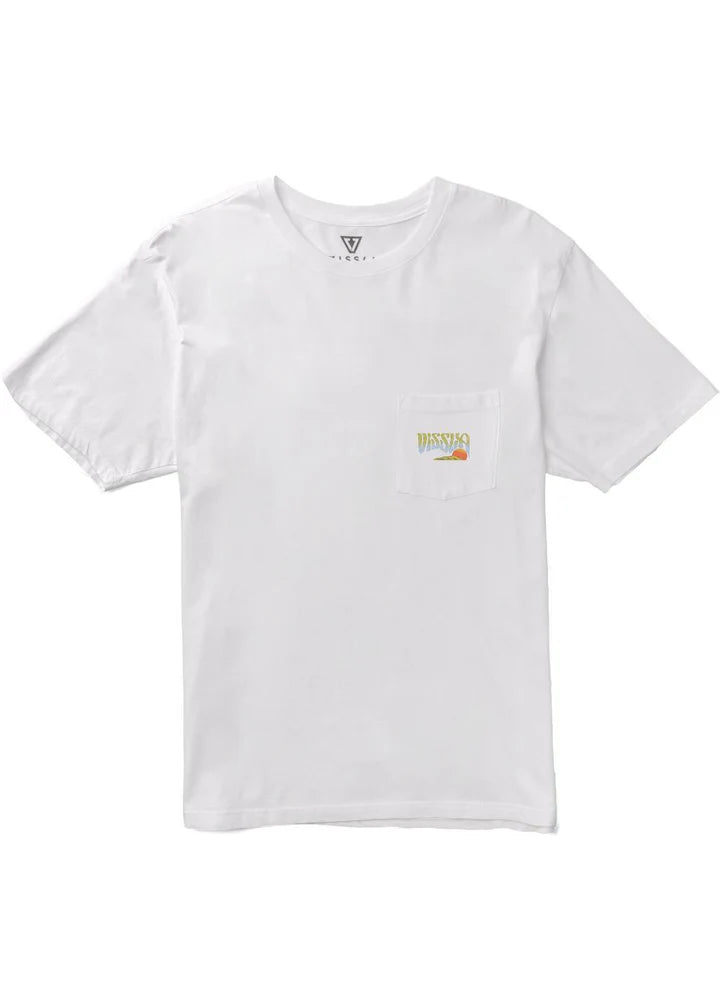 Vissla Bali Belly Organic Blend SS Pocket Tee - White - Star Surf + Skate
