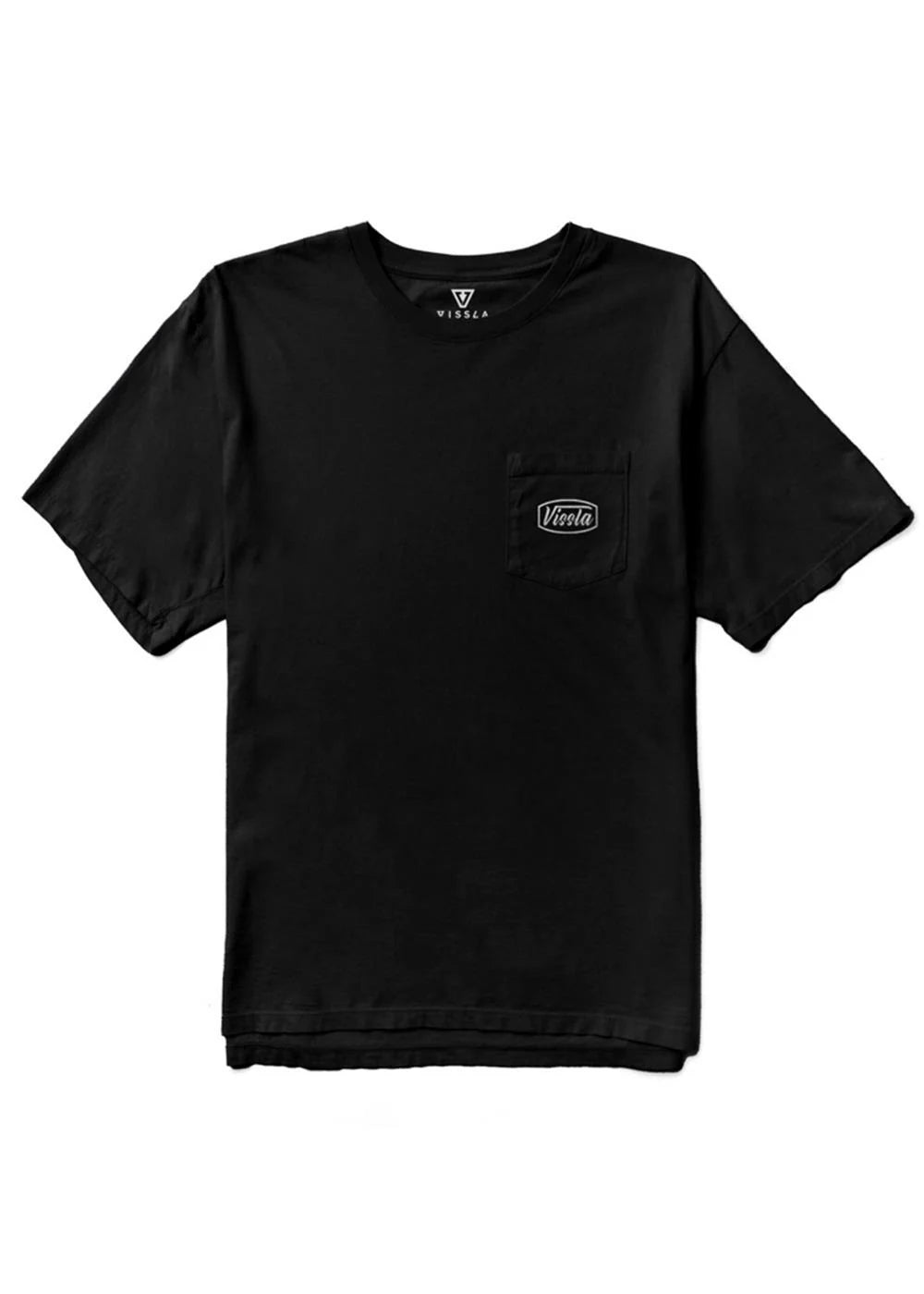Vissla Stamped Organic Blend SS Pkt Tee - Black