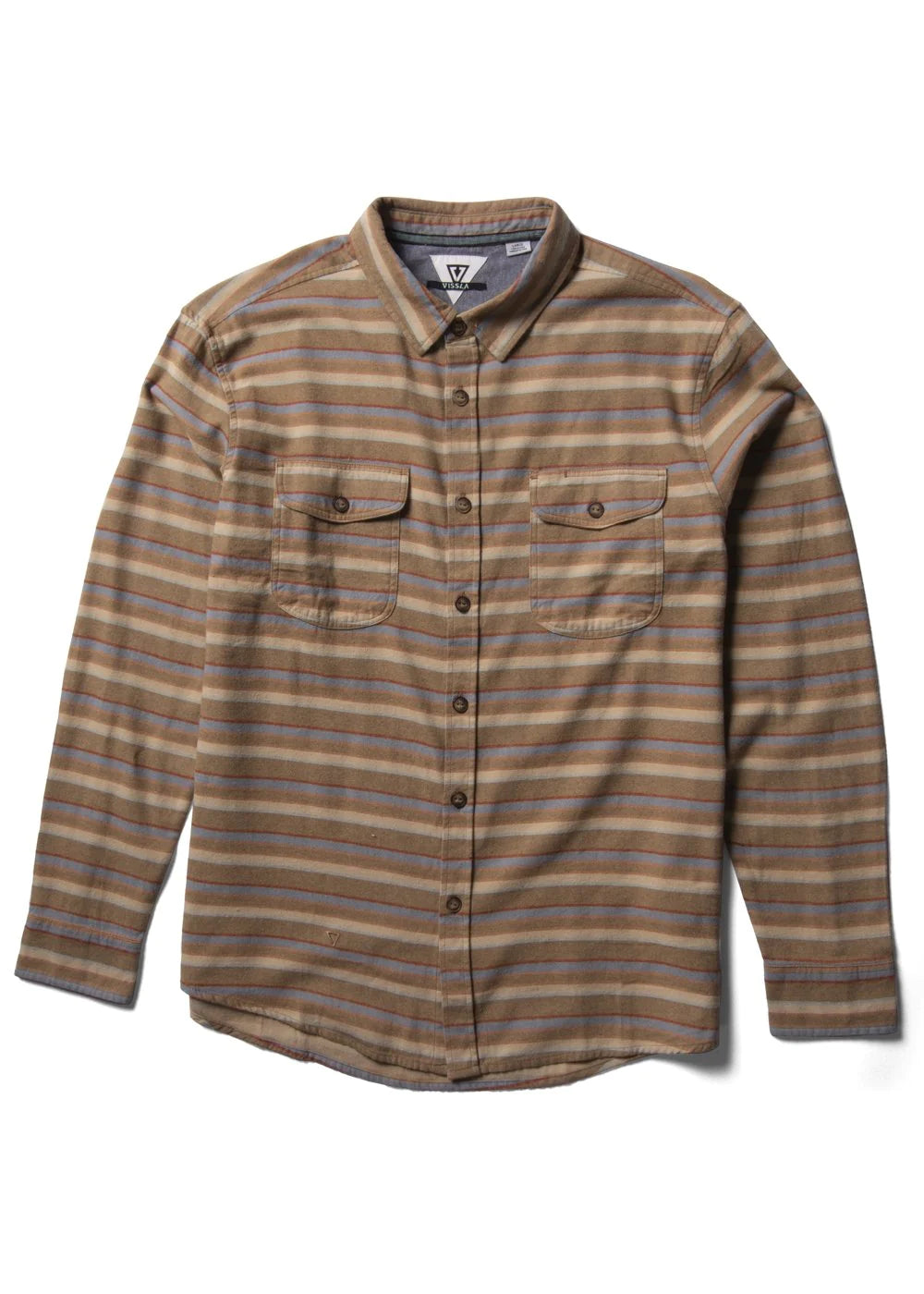 Vissla Central Coast ECO LS Flannel - Kangaroo - Star Surf + Skate