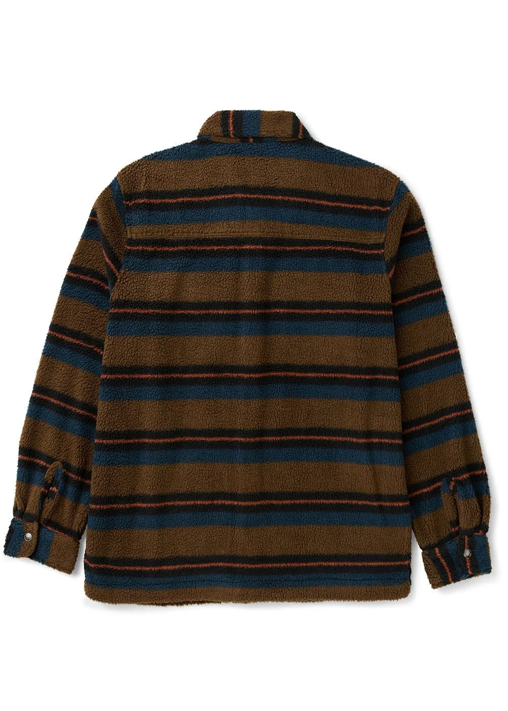 Vissla Peaks Sherpa Ao Eco Flannel Shirt - Dark Khaki