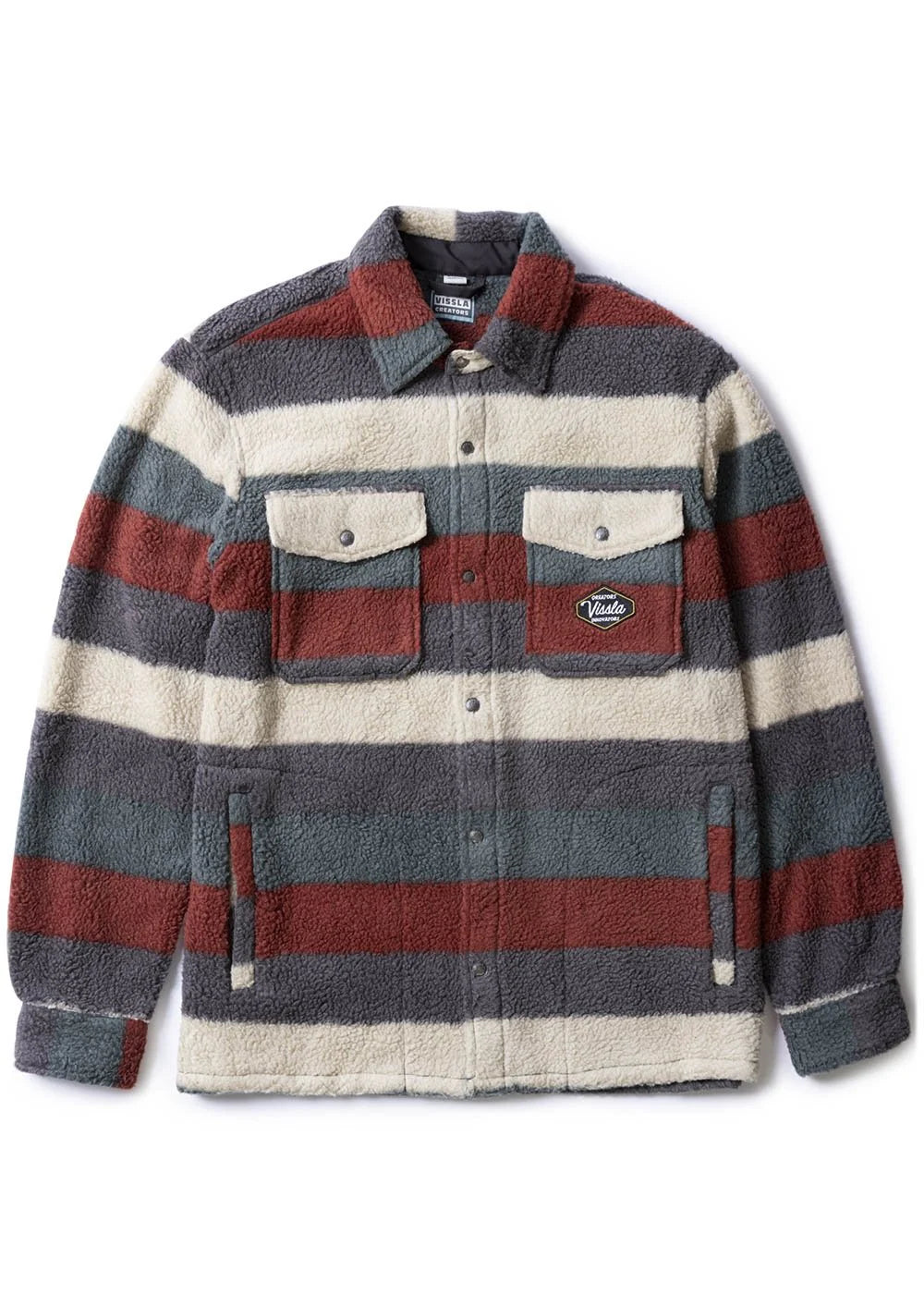 Vissla Peaks Sherpa Eco Woven Shirt - Fired Brick - Star Surf + Skate