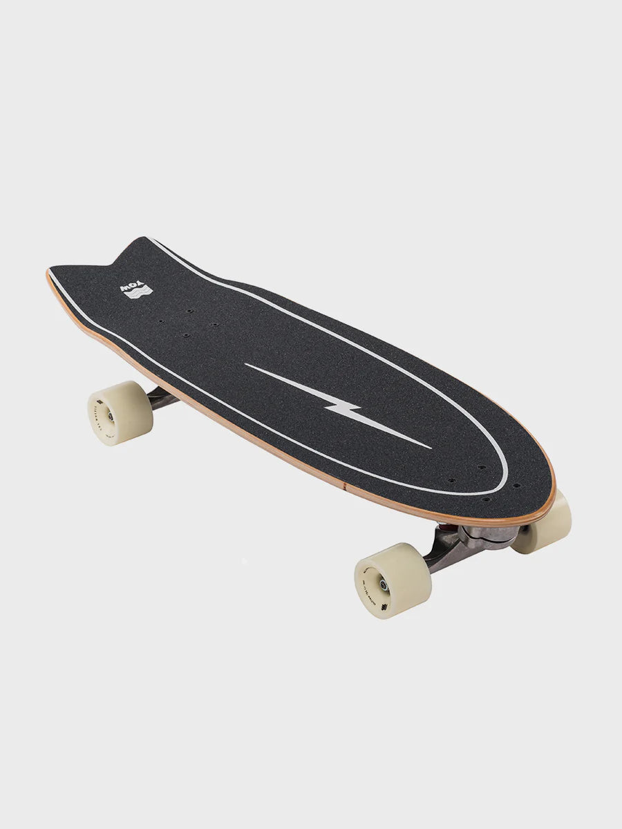 Yow Pipe 32" Power Surfing Series Yow Surfskate - Black