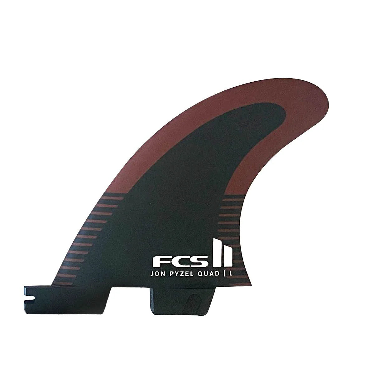 FCS II Pyzel PC Aircore Quad Rear Fin Set - Black/Shiraz - Star Surf + Skate