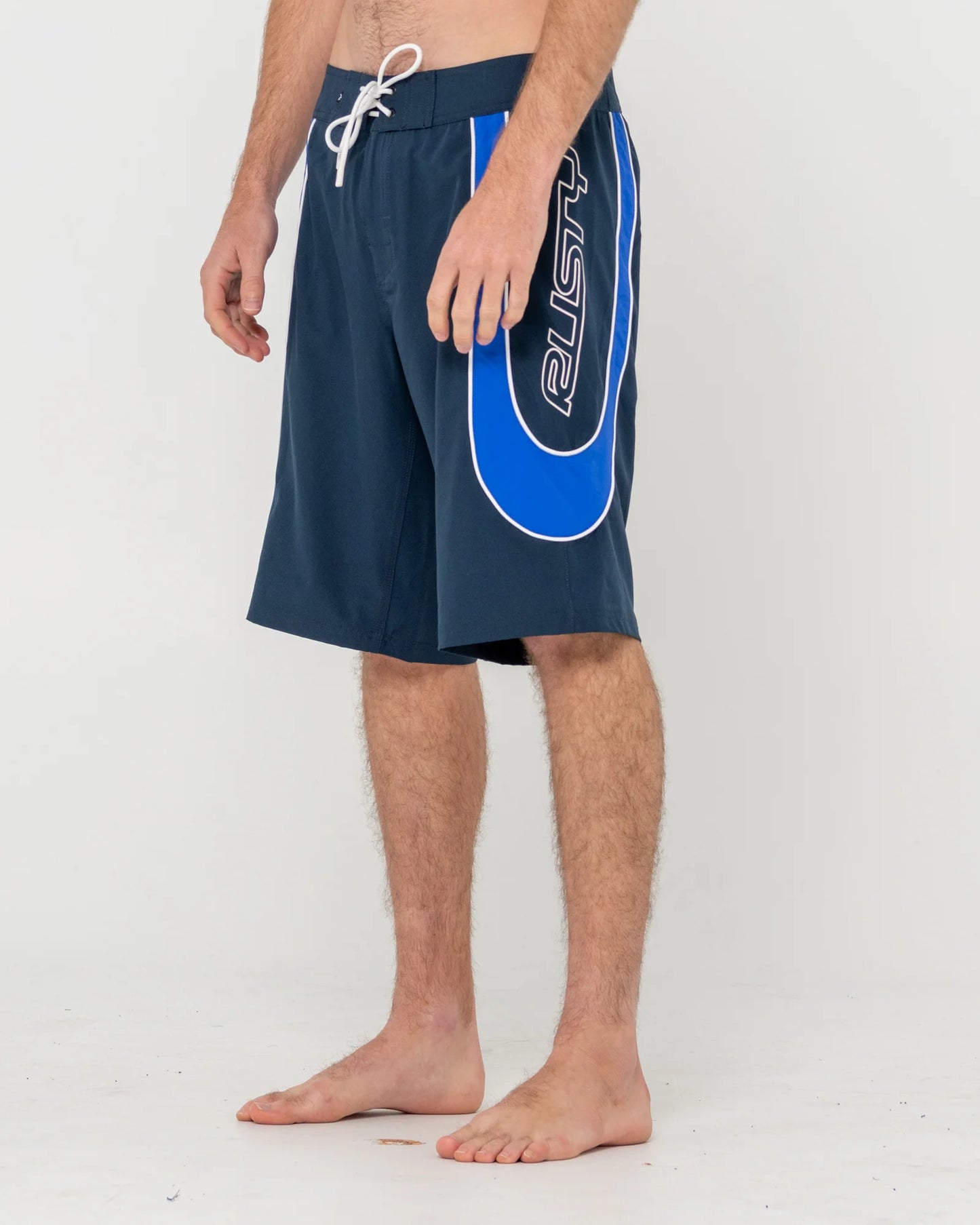 Rusty Charger Boardshort - Navy Blue/Royal Blue
