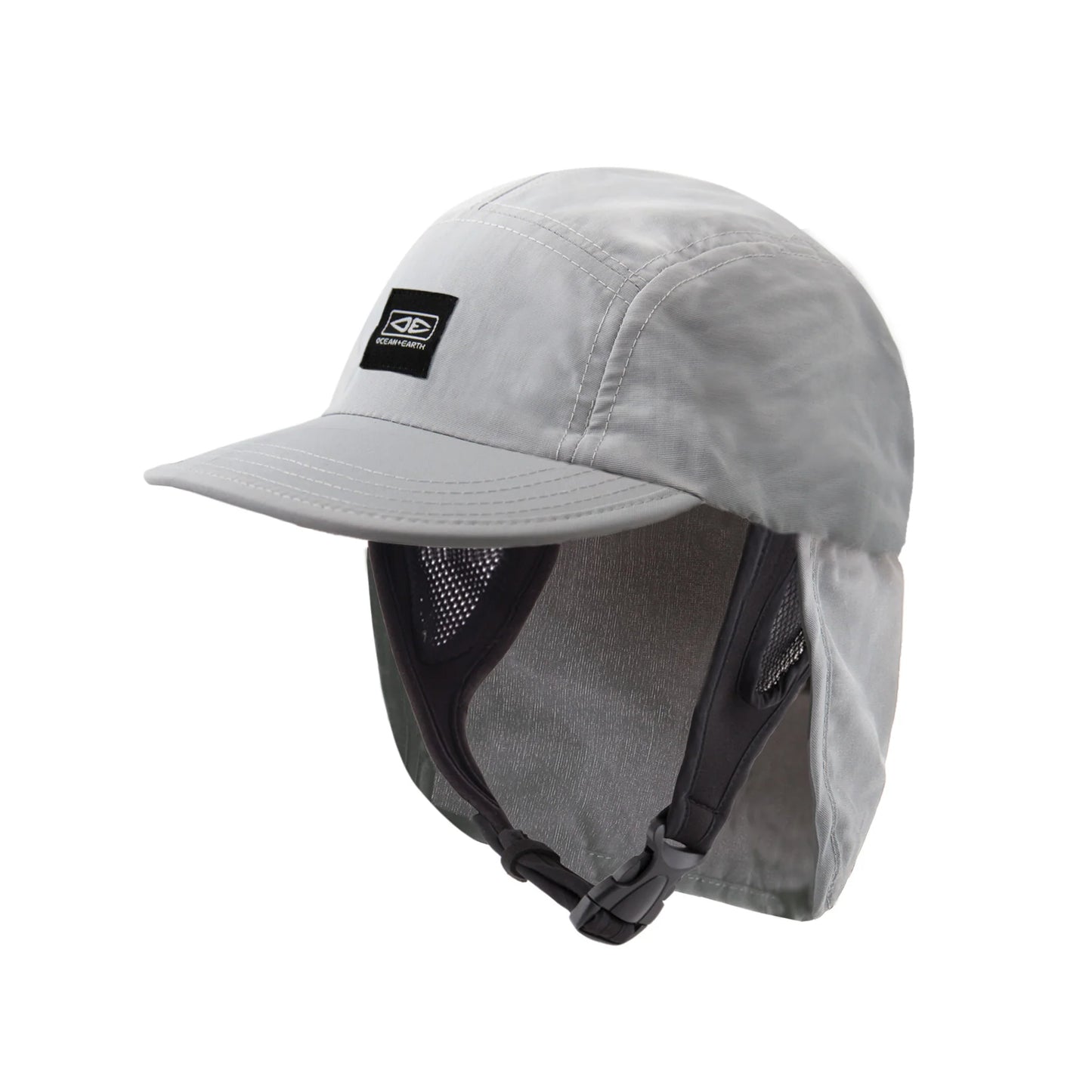 Ocean & Earth Indo 5 Panel Legionnaire Surf Cap - Black - Star Surf + Skate